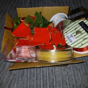 Festive Ribbon and Decoration Set
